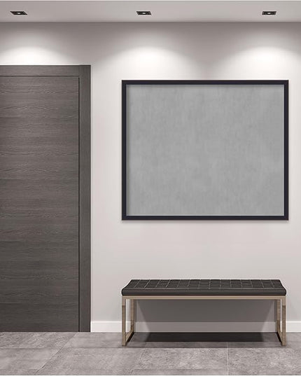Amanti Art Black Framed Magnetic Board 43x51 Oversize Vision Board for use with Magnets, 100% Metal Sheet to Display Items as Office Decor or for Home Organization in mudroom, Kitchen or Kids Room