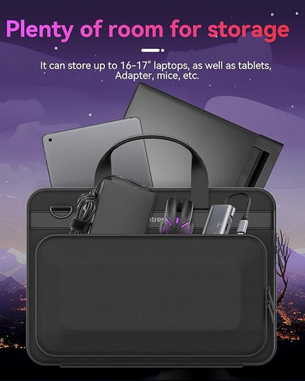 Smatree Heavy Duty Hard Case for 17.3inch HP OmniBook 7/ X NGAI 17, for 16.1inch OMEN 16/16t/16z Gaming Laptop, for OMEN Transcend 16t/16, for 15.6inch HP Victus 15/15t/15z Gaming Laptop Handbag(A800)