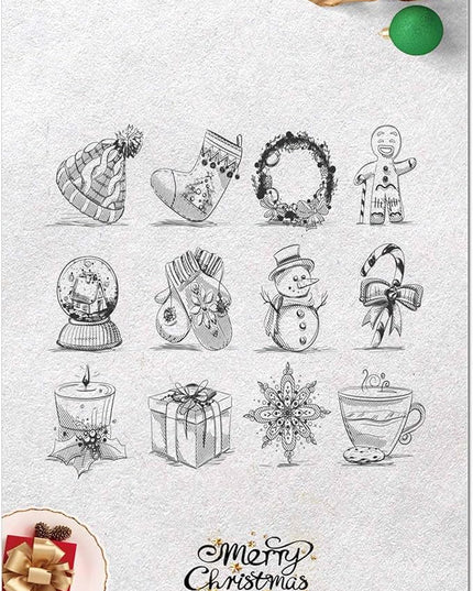 DUGUTUL Thick Christmas Stationery Paper, Holiday Letters, Printer Paper, 48 Sheets, 8.5 x 11 Inch (J-1)