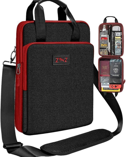 ZINZ Slim & Expandable Case 12.9 13 inch Travel Laptop Shoulder Bag for MacBook Air 13" M4/M3/M2/M1, MacBook Pro 13" M2/M1, iPad Pro 12.9"/13"/11", iPad Air 13",B01K02
