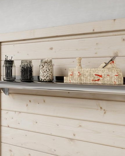 AmGood 6" X 30" Stainless Steel Wall Shelf | Metal Shelving | Garage, Laundry, Storage, Utility Room | Restaurant, Commercial Kitchen | NSF