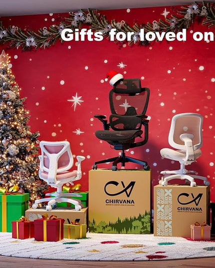 Ergonomic Office Chair, Big and Tall Home Desk Chair with Adjustable 3D Lumbar Support, 5D Armrest, 4D armrests, Mesh Computer Chair,90-130°Tilt, Model Zen (All Black)