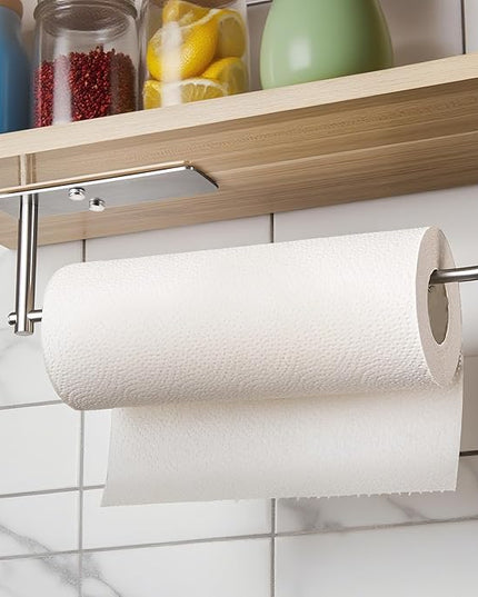YIGII Wall Mount Paper Towel Holder, Under Cabinet Paper Towel Rack