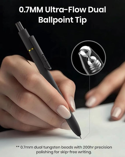 Hiacry 16 Pcs Gel Pens - 0.7mm Fine Point Smooth Writing Fidget Pens, Quick-Dry Long Lasting Black Ink, Office & School Supplies Men Women Student (16 Count, Black Ink)