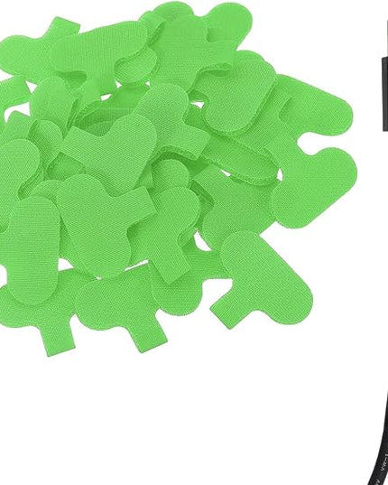 uxcell Cable Labels, 40Pcs Waterproof Cable Tag Writable Wire Labels Self-Adhesive Wire Tags Reusable Hook & Loop for Electronics Computer Cord Management Identification, Green
