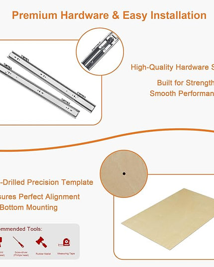 ALINE FURNITURE Pull Out Drawers for Cabinets Birch Wood, 15" W X 21" D Soft Close Slide Out Shelves for Kitchen Cabinets, Pullout Drawer for Pantry Cabinet Organizer