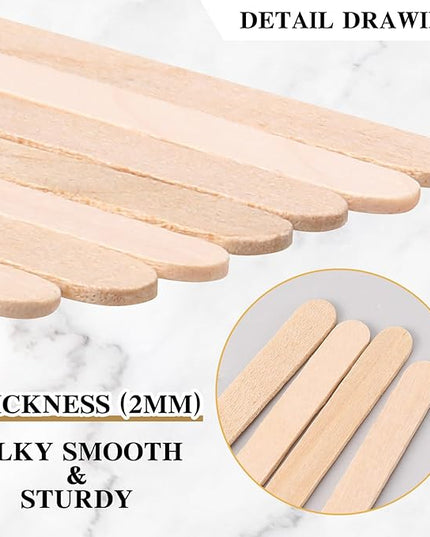 Amyhill 4000 Pcs Individually Wrapped Wooden Coffee Stirrers, Disposable Coffee Stir Sticks Round End Sticks Bulk Wood Stirrers for Cocktail Hot Drinks Restaurant Bar Home Office (5.5 Inch)