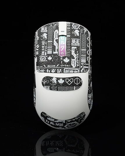 Gamer Mouse Grip Tape Sticker for VGN Dragonfly R1 Pro MAX VXE Non Slip Suck Sweat Pre Cut Easy Install EVA Black