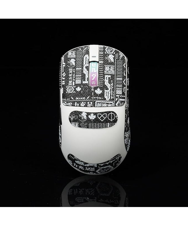 Gamer Mouse Grip Tape Sticker for VGN Dragonfly R1 Pro MAX VXE Non Slip Suck Sweat Pre Cut Easy Install EVA Black