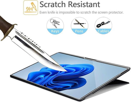 Megoo Surface Pro 8/Pro X 13" HD Tempered Glass Screen Protector, Ultra-Thin & Ultra-Clear, Superior Protection, Silky Smooth & Extremely Sensitive, 2 Pack