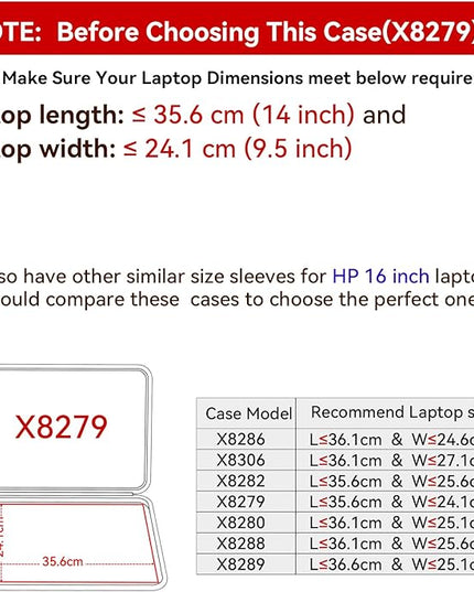 Smatree Hard EVA Protective Sleeve Compatible for 16 inch HP OmniBook X Flip NGAI 16/X Flip Next Gen AI 16,for 16inch OmniBook 7Flip 2-in-1 Laptop Next Gen AI PC, 16inch ZBook Studio G11 Case (X8279)