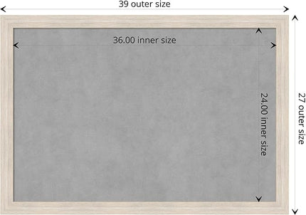 Amanti Art White Framed Magnetic Board 27x39 Large Vision Board for use with Magnets, 100% Metal Sheet to Display Items as Office Decor or for Home Organization in mudroom, Kitchen or Kids Room
