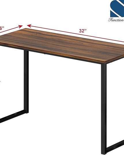 SHW Mission 32-Inch Home Office Computer Desk, Walnut