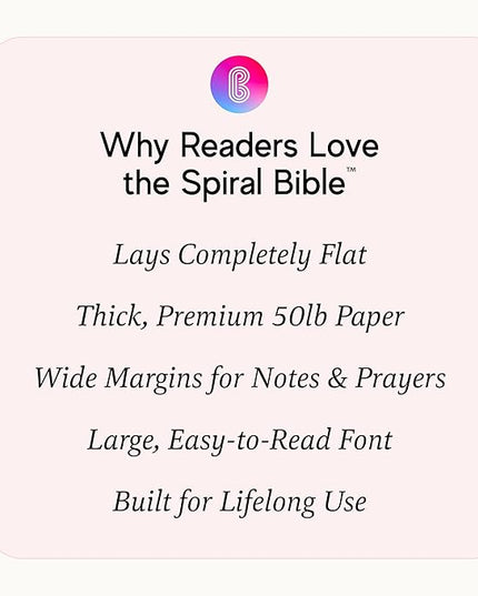 Official Spiral Bible® The Bible in a Year | 52 Week Guided Bible Study & Daily Reading Plan | Spiritual Companion & Journal for Adults & Teens | 8.5" x 11" Notebook