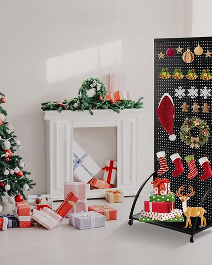 Eastern Tree 30 Packs 6" Metal Pegboard Hooks, Standard Peg Board Hooks is Fit to Standing Pegboard Display and Pegboard Panels