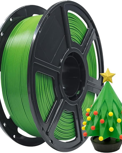 FLASHFORGE PLA Filament 1.75mm, 3D Printer Filament 1kg (2.2lbs) Spool, Dimensional Accuracy +/- 0.02mm, 3D Printing Filament Easy to Use and Fits for Most FDM 3D Printers (Green)