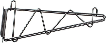 Omega 24" Deep x 36" Wide x 7" High Fixed Black Wall Mount Shelving Kit