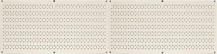 Wall Control Pegboard Rack Horizontal Metal Pegboard Garage Tool Storage Pack - Two 32-Inch Wide x 16-Inch Tall Easy To Install Peg Boards (Beige)