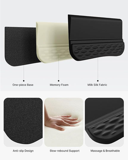 Keyboard Wrist Rest Stand for Desktop, 2 Angle Adjustment Ergonomic Computer Keyboard Stand Key Board Riser Holder with Wrist Support for Office, Home, Desk
