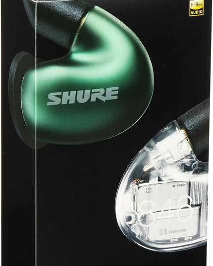 Shure SE846 PRO Gen 2 Wired Sound Isolating Earphones, Secure in-Ear Earbuds, High-End Professional Sound, Hi-Def Four Drivers, Upgraded Sound Filters, Durable Quality, Customizable Frequency - Jade