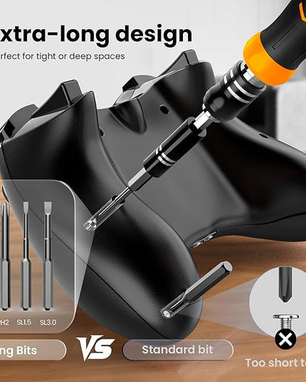 JOREST 115 in 1 Small Precision Screwdriver Set, Tool Gifts for Men Dad Him, Magnetic Repair Tool Kit for PC, Laptop, Tablet, iPhone, Macbook, Jewelers, PS5, Xbox, Switch, Game Console, Door &Chair