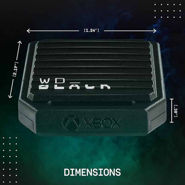 WD_Black 1TB C50 Storage Expansion Card, Officially Licensed for Xbox – Quick Resume, Plug & Play, NVMe SSD Expansion for Xbox Series X|S Gaming Consoles - WDBMPH0010BNC-WCSN