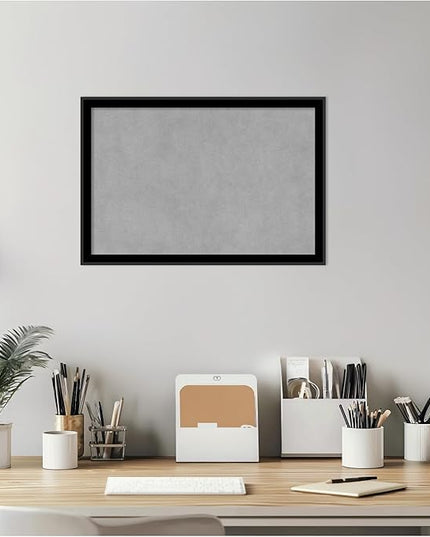 Amanti Art Black Framed Magnetic Board 13x19 Small Vision Board for use with Magnets, 100% Metal Sheet to Display Items as Office Decor or for Home Organization in mudroom, Kitchen or Kids Room