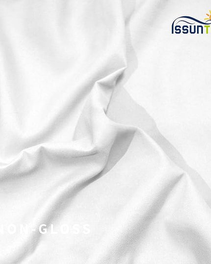 ISSUNTEX 10X10 ft/3X3 Meters Background Photo Backdrop, Photo Studio, Collapsible High Density Screen for Video Photography and Television-White