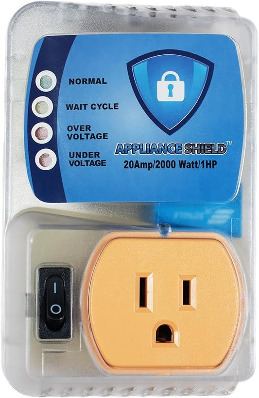 Surge Protector - Protects Appliances From Damaging & Costly Voltage Spikes/Dips. Great for Refrigerators, Freezers, Dryers, Computers. Best in Class 20 Amp, 2200 Watts.