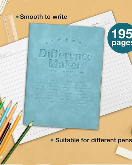 Difference Maker Notebook, Office Gifts for Coworkers Leader Boss Teacher, Employee Appreciation Journal Notebook Gift