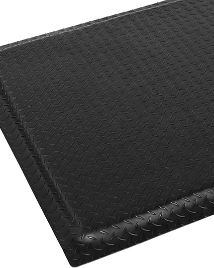 Anti Fatigue Mats Industrial 3' x 5' 15/16" Thick Ergonomic Standing Mat Commercial Kitchen Mat Heavy Duty Diamond Plate Cushioned Shop Floor Mats Helps Relieve Back and Leg Soreness