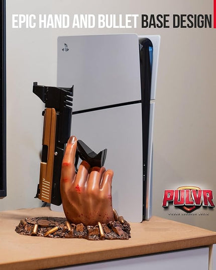 Exclusive Gaming Controller Holder & Headset stand figure for GTA VI and Call of Duty and Fortnite Gaming Room Decor | Staff Room accessories For PC PlayStation & Xbox | Shooter Decor | Present For Gamers Adults Kids Accessories