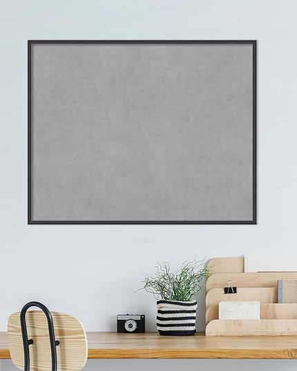 Amanti Art Black Framed Magnetic Board 33x41 X-Large Vision Board for use with Magnets, 100% Metal Sheet to Display Items as Office Decor or for Home Organization in mudroom, Kitchen or Kids Room