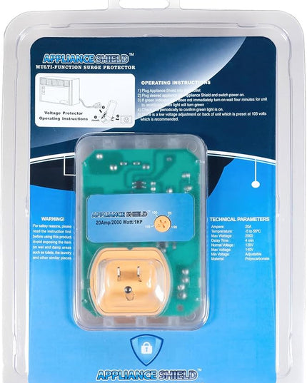 Surge Protector - Protects Appliances From Damaging & Costly Voltage Spikes/Dips. Great for Refrigerators, Freezers, Dryers, Computers. Best in Class 20 Amp, 2200 Watts.