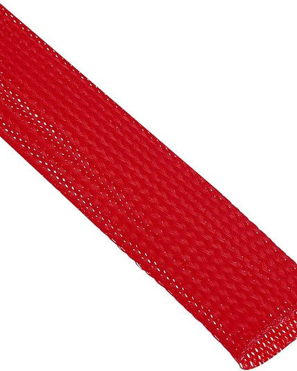 uxcell Expandable Sleeving, 1-inch 50ft Cable Sleeve, Red