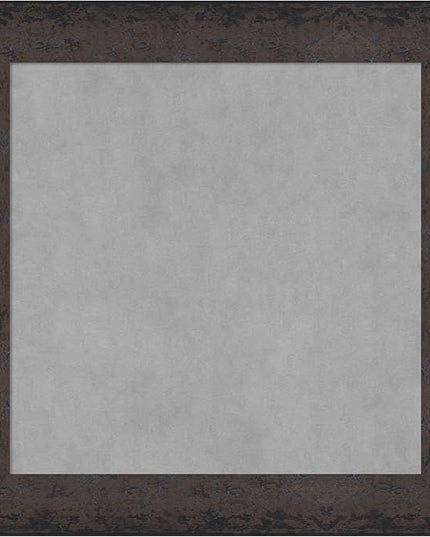 Amanti Art Black Framed Magnetic Board 25x25 Medium Vision Board for use with Magnets, 100% Metal Sheet to Display Items as Office Decor or for Home Organization in mudroom, Kitchen or Kids Room