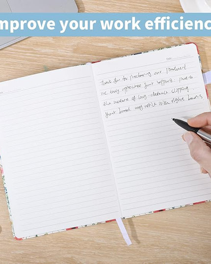 160 Pages Lined Journal Notebook, 5.71" X 8.27" Writing & Journaling Hardcover Executive Notebooks for Student Worker Women Men Notepads Journals for Writing Travel & Organization, Floral