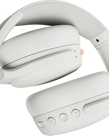 Skullcandy Crusher ANC 2 Wireless Over-Ear Bluetooth Headphones with Multi-Sensory Bass, Active Noise Cancelling, Up to 60 Hours Battery, Microphone for iPhone Android - Bone