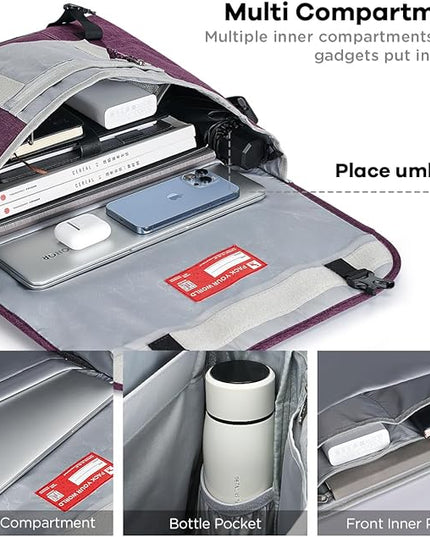OIWAS Messenger Bag for Women, 15.6 Inch Laptop Crossbody Bags Men Casual Satchel Shoulder Bag College Travel Office Briefcase