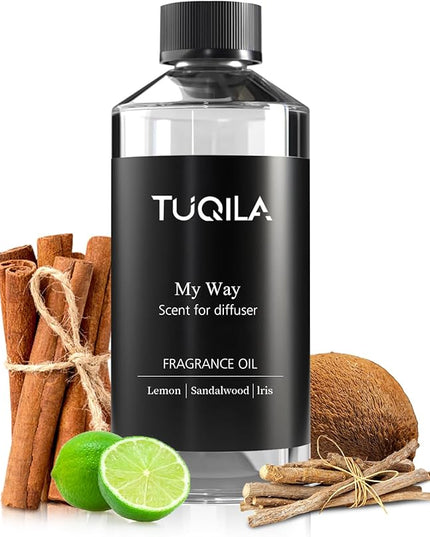 My Way 500ML Hotel Luxury Essential Oil for Diffuser, 5 Star Hotel Scent Oil (Sandalwood, Lemon, Lirs) Long-Lasting Premium Fragrance Oils, Idea Spa & Waterless for Home, Office, Car