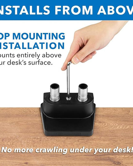 Mount-It! Dual Monitor Arm Mount Desk Stand | Premium Quality | Articulating Mechanical Spring Height Adjustable | Fits Two 24 27 29 30 32 Inch VESA 75 100 Compatible Screens | C-Clamp and Grommet