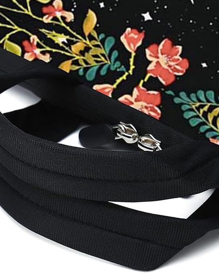 AMARY Laptop Sleeves 11.6" 12" Laptop Handle Bag Neoprene Notebook Carrying Pouch Chromebook Sleeves case Ultrabook Case Tablet Cover Fit Apple MacBook Air HP DELL Lenovo Asus(Flowers Moon)