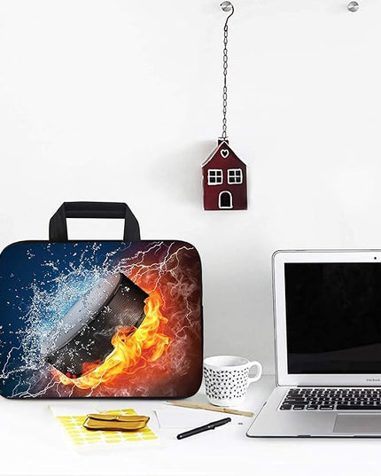 AMARY Chromebook case 11.6" 12" inch Laptop Handle Bag Neoprene Notebook Carrying Pouch Ultrabook Case Tablet Cover Fit Apple MacBook Air HP DELL Lenovo Asus Samsung (Hockey)
