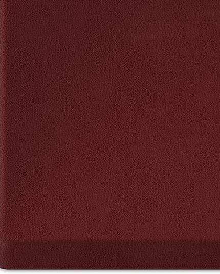 NewLife by GelPro Anti-Fatigue Designer Comfort Kitchen Floor Mat, 20" x32”, Leather Grain Cranberry