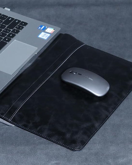 Leather Laptop Sleeve 13 Inch Compatible with MacBook Air M4 M3 M2 M1 2025-2018＆MacBook Pro M2 M1 2025-2016,Wear-Resistant and Scratch-Resistant Protective Case Cover,Black