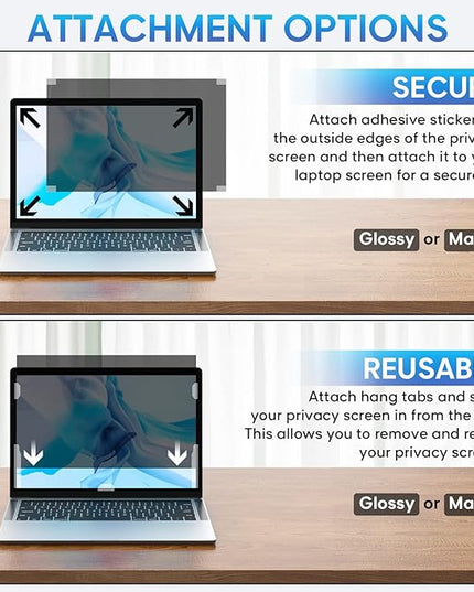 Yamaya Laptop Privacy Screen 15.6 Inch, Removable 16:9 Aspect Privacy Filter Screen Protector for 15.6 Inch Laptop, Privacy Screen Anti Peeping