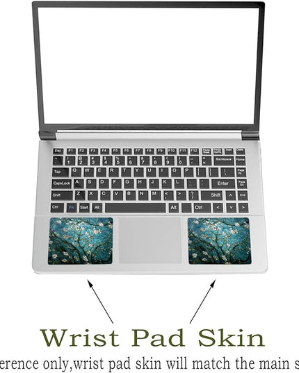 Laptop Skin Sticker Decal,12" 13" 13.3" 14" 15" 15.4" 15.6 inch Laptop Vinyl Skin Sticker Cover Art Protector Notebook PC (2 Wrist Pad Skin Included), Decorative Waterproof Removable,Van Gogh Painting
