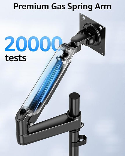 MOUNTUP Heavy Duty Monitor Arm Fits 49 45 42 40 39 34 32 Inch Screens, Ultrawide Monitor Arm Holds 4.4-44 lbs, Monitors Stand for Samsung Odyssey G9 and More, Height Adjustable Mount, VESA Mount