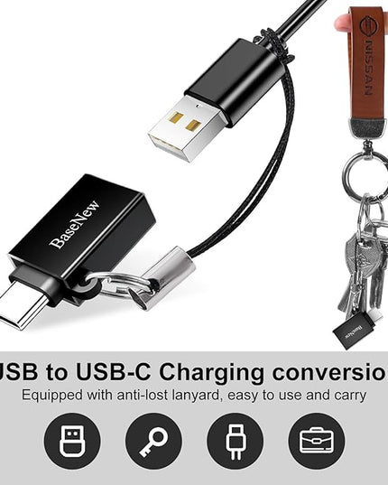 USB to USB C Adapter 6 Pack,USB Type C Adapter,USBC Male to USB Female OTG Adaptor,USBC to A Converter for iPhone 17 16 15,MacBook Pro,iPad,Samsung S24 S23 S22