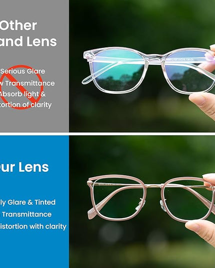 GUDVUE Blue Light Glasses, Computer/Gaming/TV/Phones Glasses for women, Anti Glare/UV400/Eye Strain